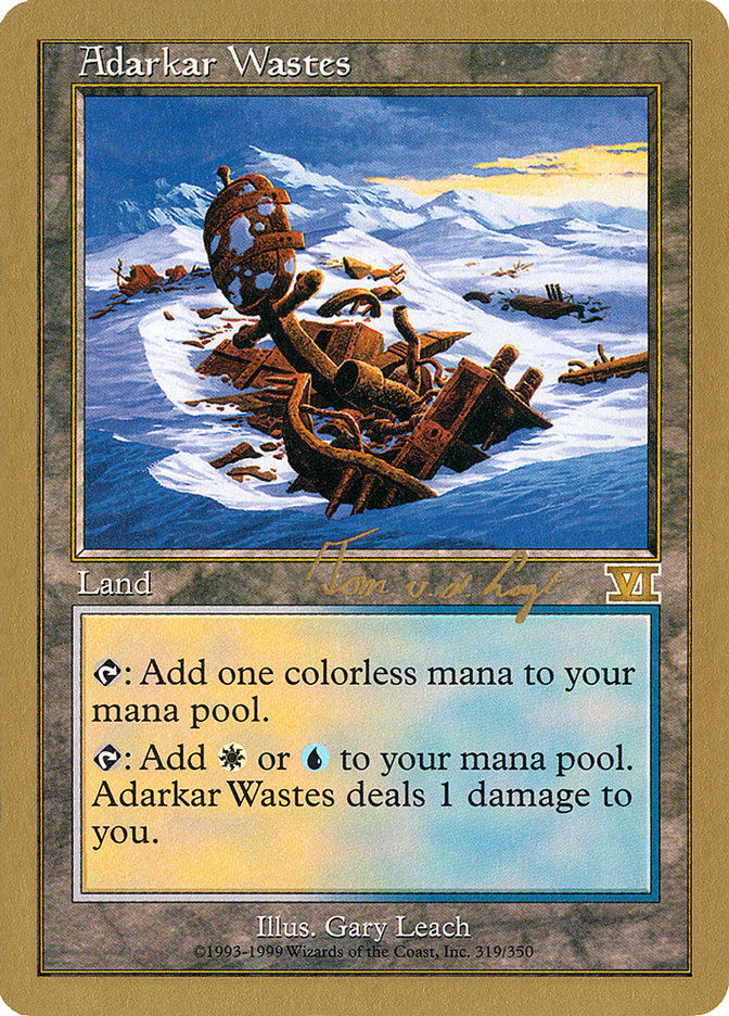 Adarkar Wastes (Tom van de Logt) [World Championship Decks 2000] | Dumpster Cat Games