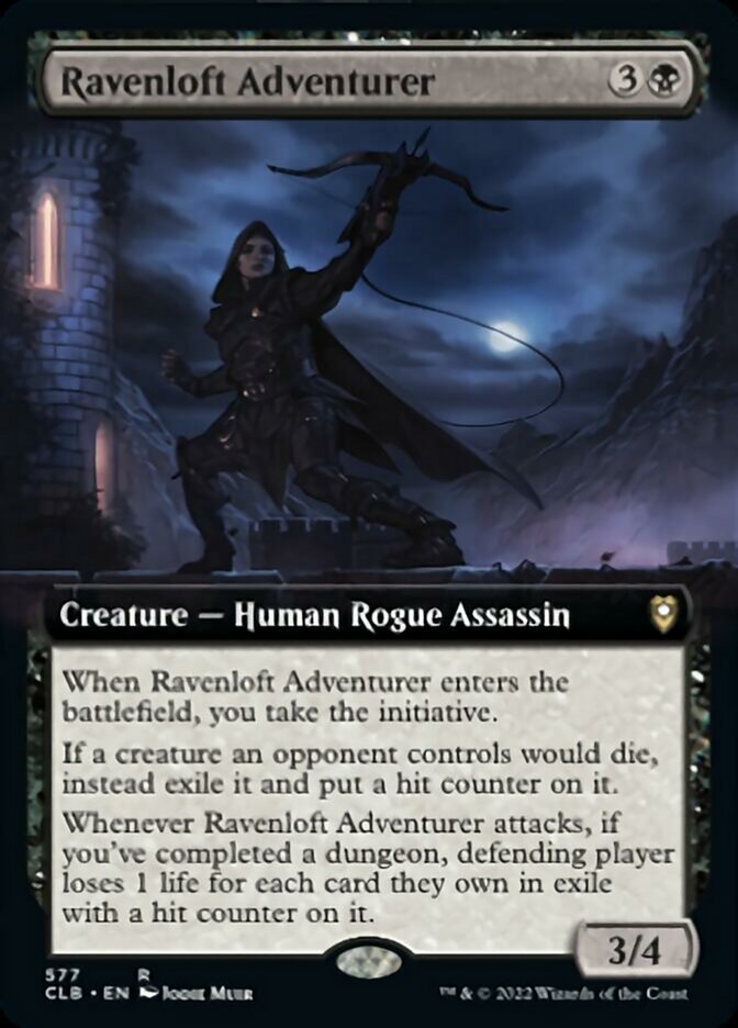 Ravenloft Adventurer (Extended Art) [Commander Legends: Battle for Baldur's Gate] | Dumpster Cat Games