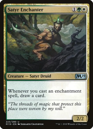 Satyr Enchanter [Core Set 2019] | Dumpster Cat Games