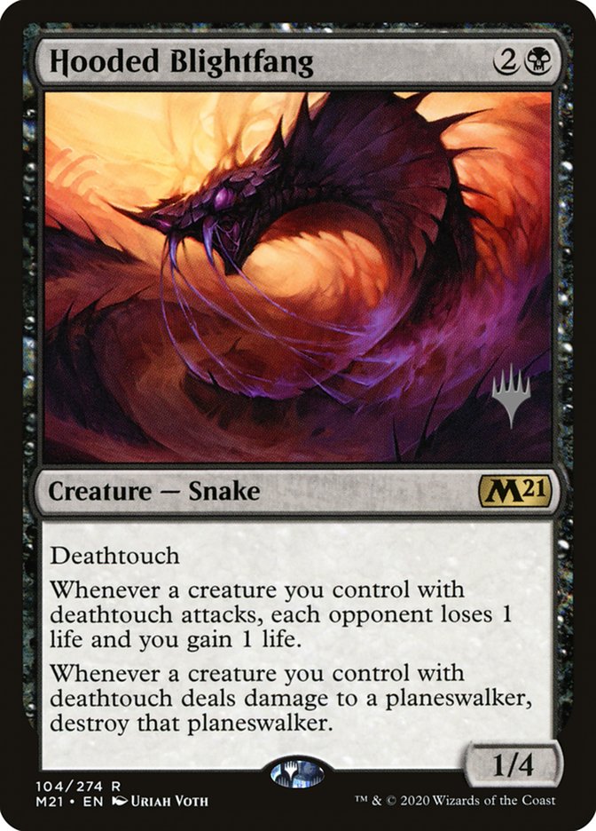 Hooded Blightfang (Promo Pack) [Core Set 2021 Promos] | Dumpster Cat Games