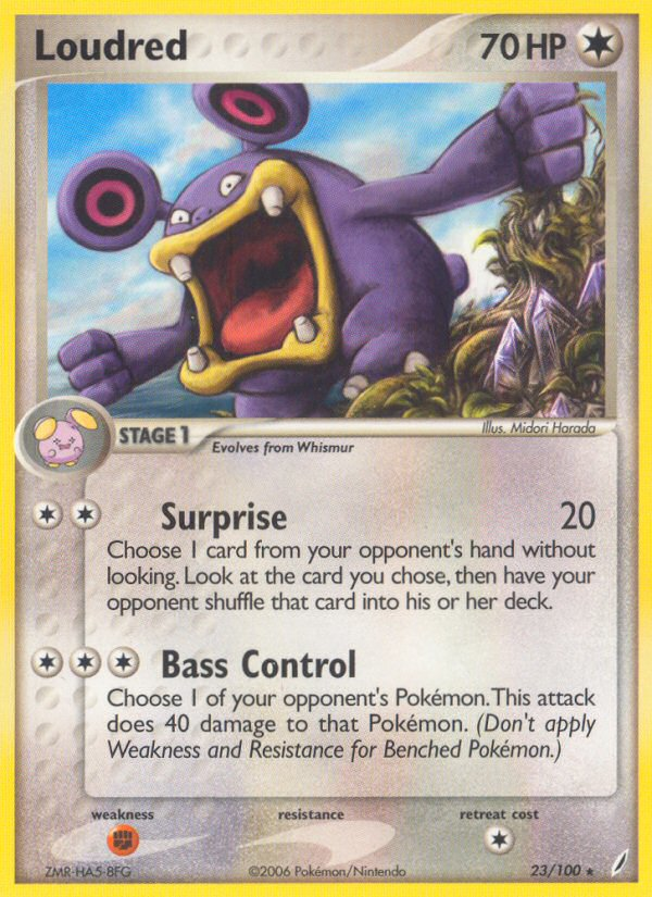 Loudred (23/100) [EX: Crystal Guardians] | Dumpster Cat Games