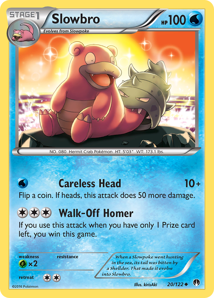 Slowbro (20/122) [XY: BREAKpoint] | Dumpster Cat Games