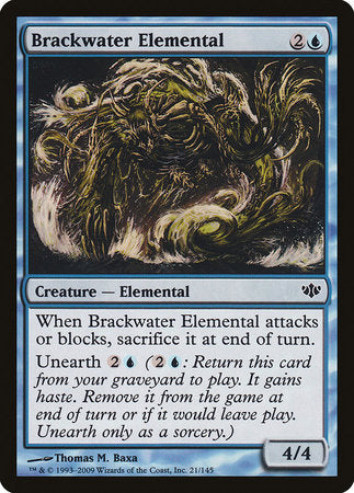 Brackwater Elemental [Conflux] | Dumpster Cat Games