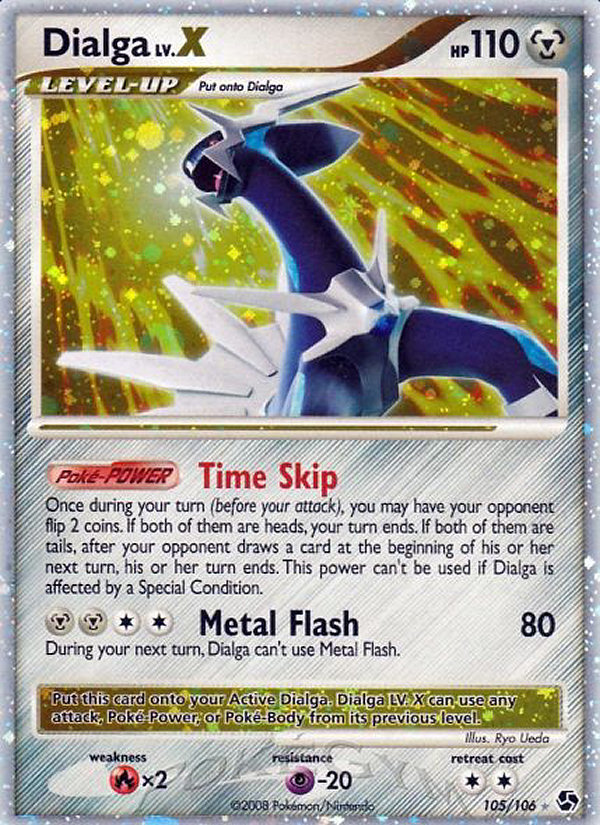 Dialga LV.X (105/106) [Diamond & Pearl: Great Encounters] | Dumpster Cat Games