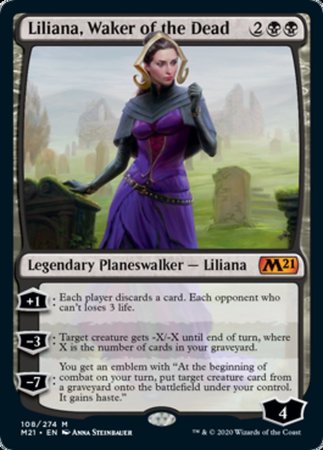 Liliana, Waker of the Dead [Core Set 2021] | Dumpster Cat Games