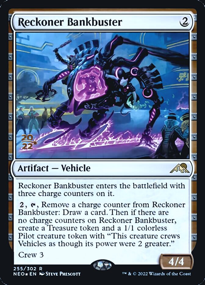 Reckoner Bankbuster [Kamigawa: Neon Dynasty Prerelease Promos] | Dumpster Cat Games