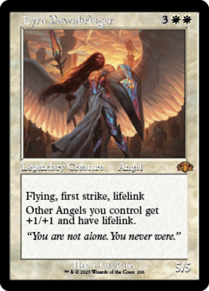 Lyra Dawnbringer (Retro) [Dominaria Remastered] | Dumpster Cat Games