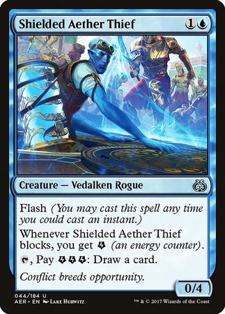 Shielded Aether Thief [Aether Revolt] | Dumpster Cat Games