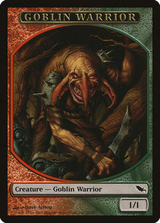 Goblin Warrior Token (Red/Green) [Shadowmoor Tokens] | Dumpster Cat Games
