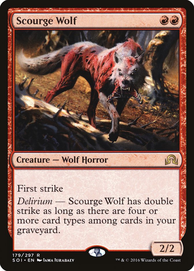 Scourge Wolf [Shadows over Innistrad] | Dumpster Cat Games