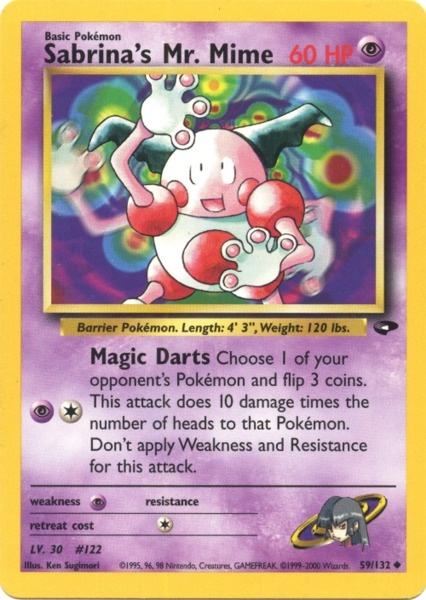Sabrina's Mr. Mime (59/132) [Gym Challenge Unlimited] | Dumpster Cat Games