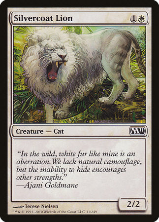 Silvercoat Lion [Magic 2011] | Dumpster Cat Games