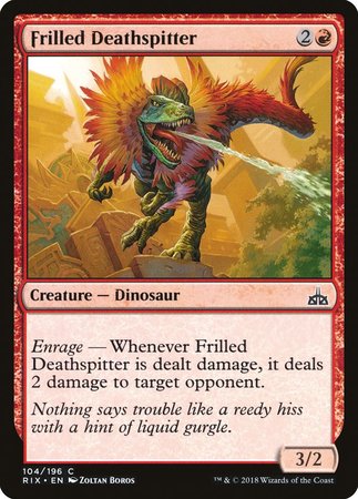 Frilled Deathspitter [Rivals of Ixalan] | Dumpster Cat Games