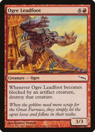 Ogre Leadfoot [Mirrodin] | Dumpster Cat Games