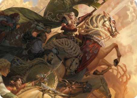 Marshal's Anthem Art Card [The Lord of the Rings: Tales of Middle-earth Art Series] | Dumpster Cat Games