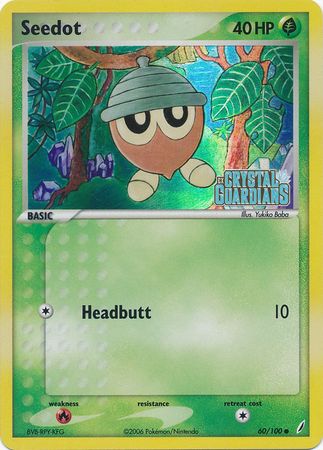 Seedot (60/100) (Stamped) [EX: Crystal Guardians] | Dumpster Cat Games