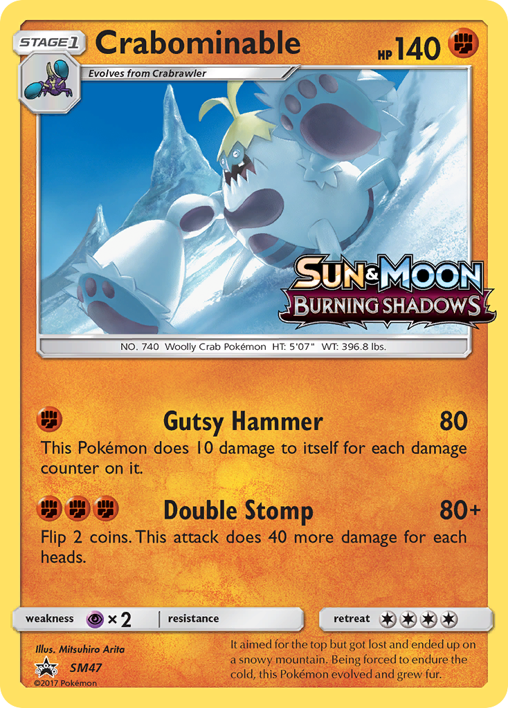 Crabominable (SM47) [Sun & Moon: Black Star Promos] | Dumpster Cat Games