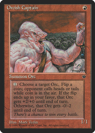 Orcish Captain [Fallen Empires] | Dumpster Cat Games