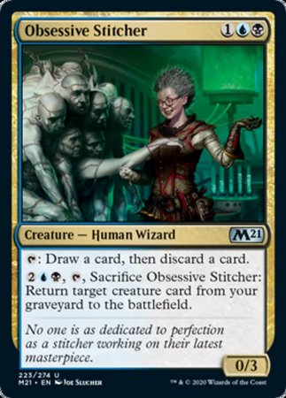 Obsessive Stitcher [Core Set 2021] | Dumpster Cat Games