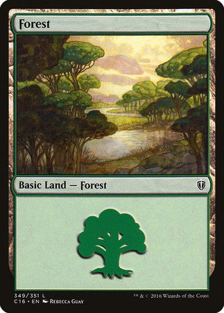 Forest (349) [Commander 2016] | Dumpster Cat Games