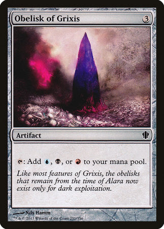 Obelisk of Grixis [Commander 2013] | Dumpster Cat Games