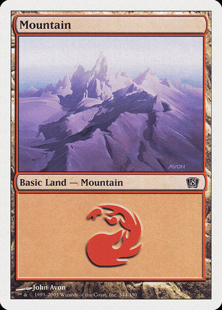 Mountain (344) [Eighth Edition] | Dumpster Cat Games