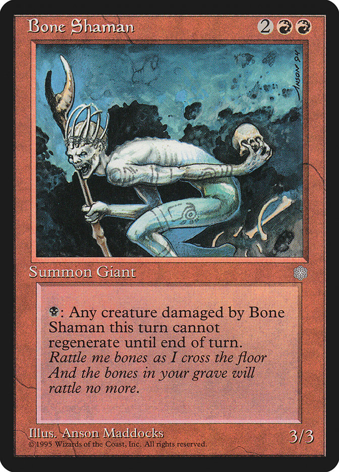 Bone Shaman [Ice Age] | Dumpster Cat Games