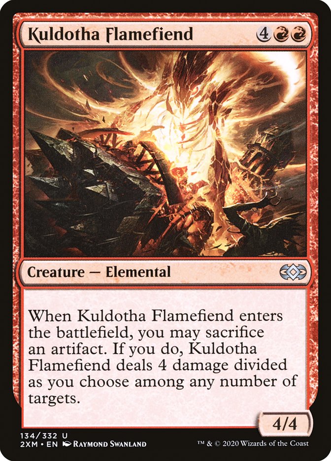 Kuldotha Flamefiend [Double Masters] | Dumpster Cat Games