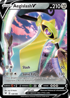 Aegislash V (126/185) [Sword & Shield: Vivid Voltage] | Dumpster Cat Games