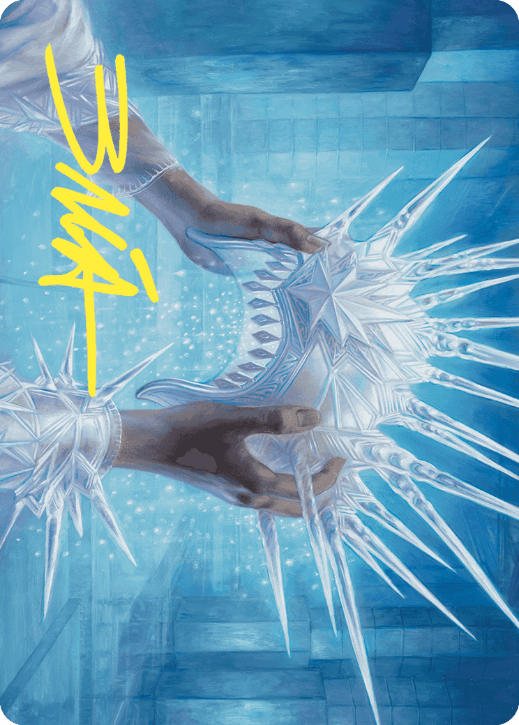Hylda's Crown of Winter Art Card (Gold-Stamped Signature) [Wilds of Eldraine Art Series] | Dumpster Cat Games
