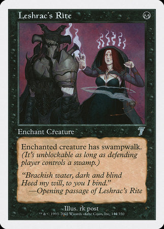 Leshrac's Rite [Seventh Edition] | Dumpster Cat Games