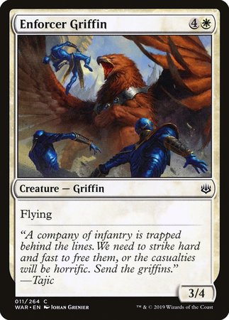 Enforcer Griffin [War of the Spark] | Dumpster Cat Games