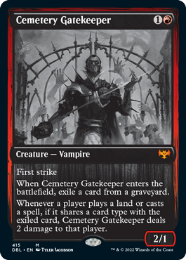 Cemetery Gatekeeper [Innistrad: Double Feature] | Dumpster Cat Games