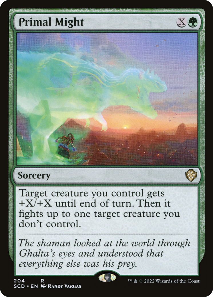 Primal Might [Starter Commander Decks] | Dumpster Cat Games