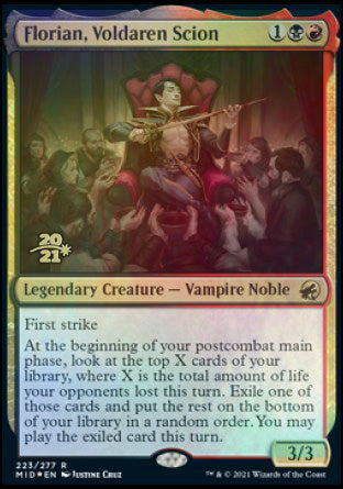 Florian, Voldaren Scion [Innistrad: Midnight Hunt Prerelease Promos] | Dumpster Cat Games