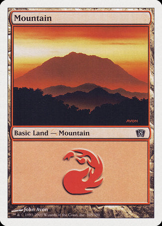 Mountain (345) [Eighth Edition] | Dumpster Cat Games
