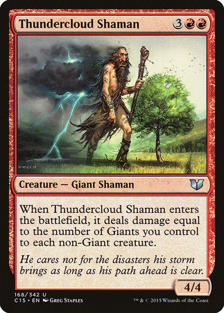 Thundercloud Shaman [Commander 2015] | Dumpster Cat Games