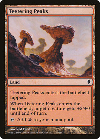 Teetering Peaks [Zendikar] | Dumpster Cat Games