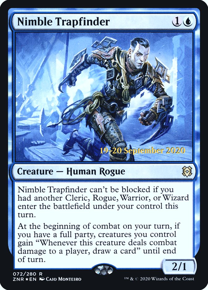 Nimble Trapfinder  [Zendikar Rising Prerelease Promos] | Dumpster Cat Games