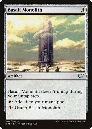 Basalt Monolith [Commander 2015] | Dumpster Cat Games
