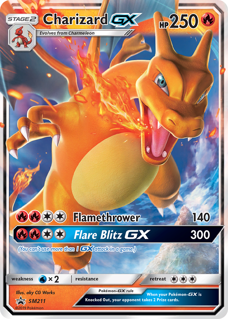 Charizard GX (SM211) [Sun & Moon: Black Star Promos] | Dumpster Cat Games