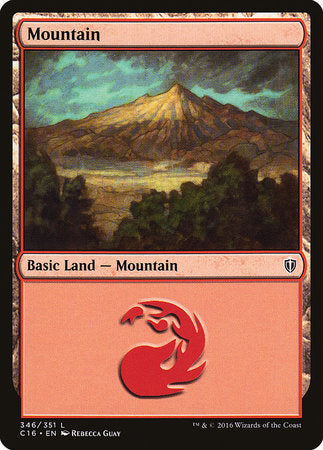 Mountain (346) [Commander 2016] | Dumpster Cat Games