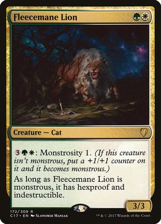 Fleecemane Lion [Commander 2017] | Dumpster Cat Games