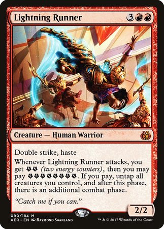 Lightning Runner [Aether Revolt] | Dumpster Cat Games