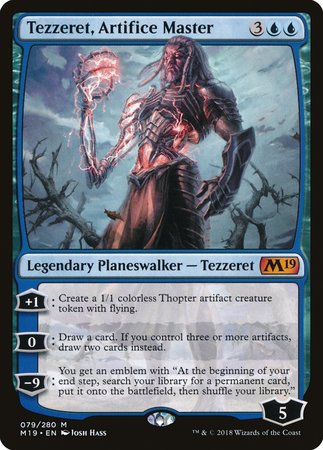 Tezzeret, Artifice Master [Core Set 2019] | Dumpster Cat Games