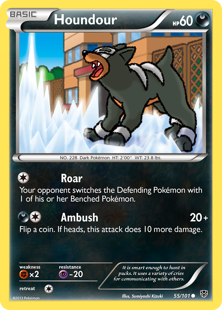 Houndour (55/101) [Black & White: Plasma Blast] | Dumpster Cat Games
