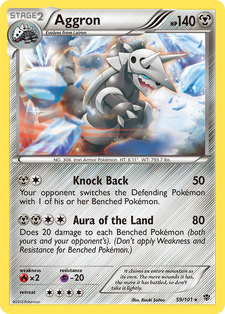 Aggron (59/101) [Black & White: Plasma Blast] | Dumpster Cat Games