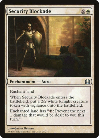 Security Blockade [Return to Ravnica] | Dumpster Cat Games