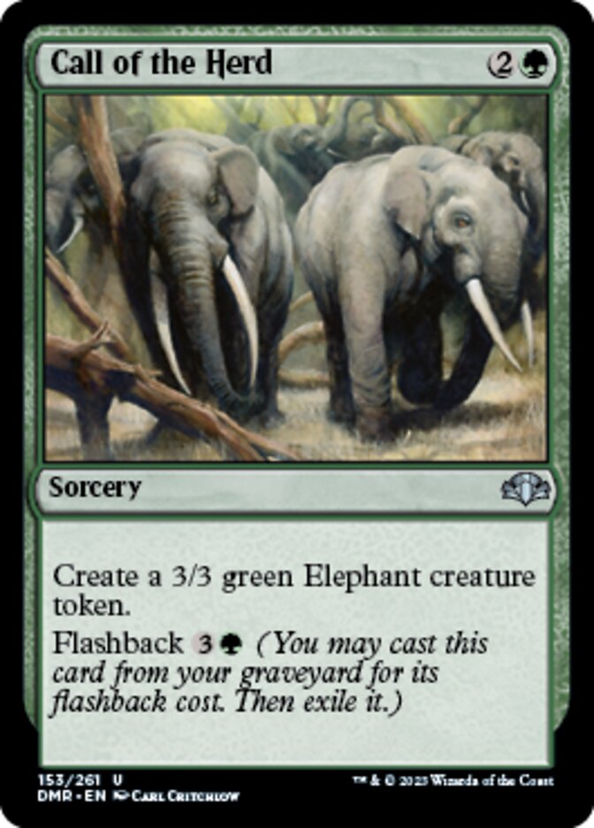 Call of the Herd [Dominaria Remastered] | Dumpster Cat Games