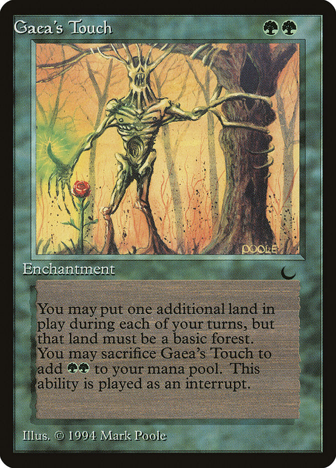 Gaea's Touch (Misprinted) [The Dark] | Dumpster Cat Games